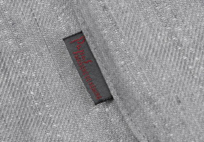 Papas Linen Piping Stripe Blazer Light Gray Size 48M
