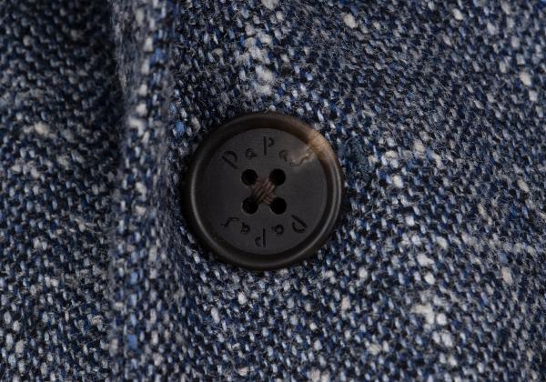 Papas ETHOMAS Silk Wool Tweed Tailored Blazer Blue Size 48M