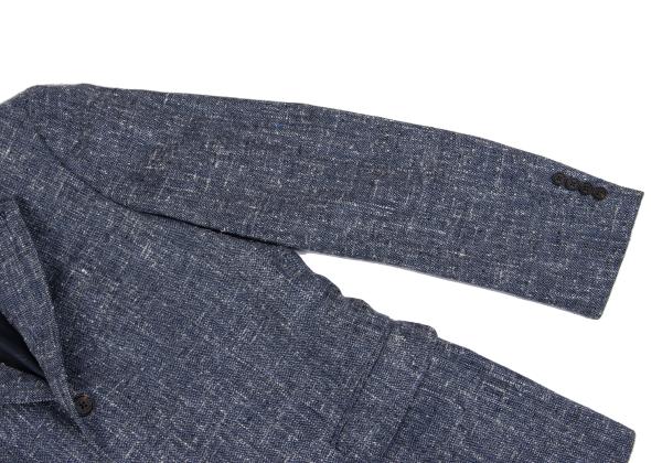 Papas ETHOMAS Silk Wool Tweed Tailored Blazer Blue Size 48M