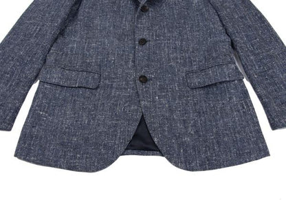 Papas ETHOMAS Silk Wool Tweed Tailored Blazer Blue Size 48M
