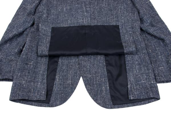 Papas ETHOMAS Silk Wool Tweed Tailored Blazer Blue Size 48M
