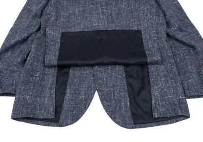 Papas ETHOMAS Silk Wool Tweed Tailored Blazer Blue Size 48M