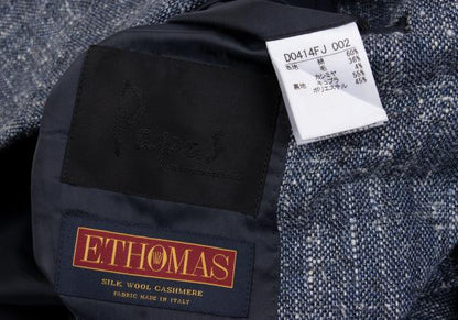 Papas ETHOMAS Silk Wool Tweed Tailored Blazer Blue Size 48M
