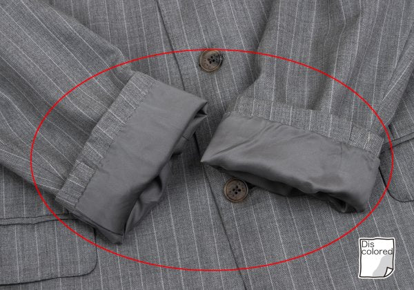 Papas Wool Chalk Stripe Tailored Blazer Gray Size 50L