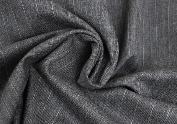 Papas Wool Chalk Stripe Tailored Blazer Gray Size 50L
