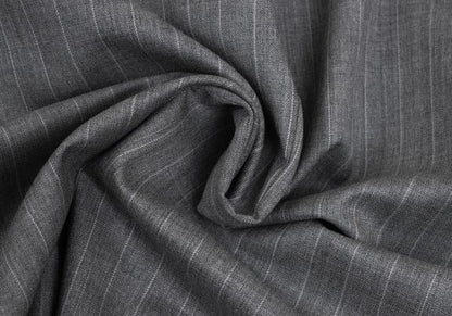 Papas Wool Chalk Stripe Tailored Blazer Gray Size 50L