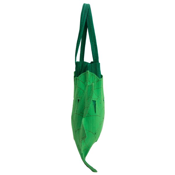PLEATS PLEASE Leaf Patch Pleated Bag Green