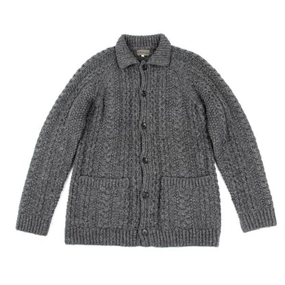 Y's for men Wool Cable Knit Jacket Gray Size 3