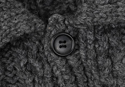 Y's for men Wool Cable Knit Jacket Gray Size 3