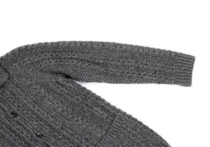 Y's for men Wool Cable Knit Jacket Gray Size 3