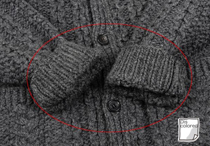 Y's for men Wool Cable Knit Jacket Gray Size 3