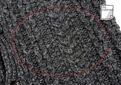Y's for men Wool Cable Knit Jacket Gray Size 3