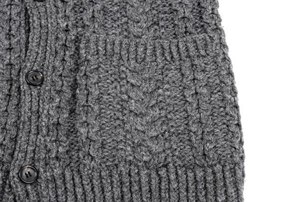 Y's for men Wool Cable Knit Jacket Gray Size 3