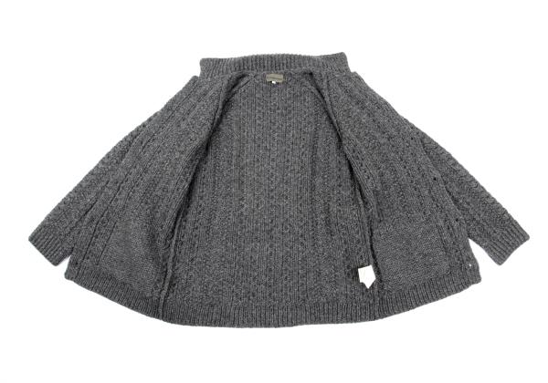 Y's for men Wool Cable Knit Jacket Gray Size 3