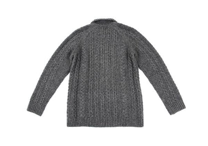 Y's for men Wool Cable Knit Jacket Gray Size 3