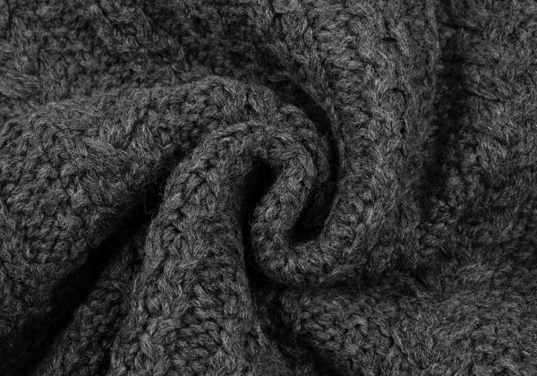 Y's for men Wool Cable Knit Jacket Gray Size 3