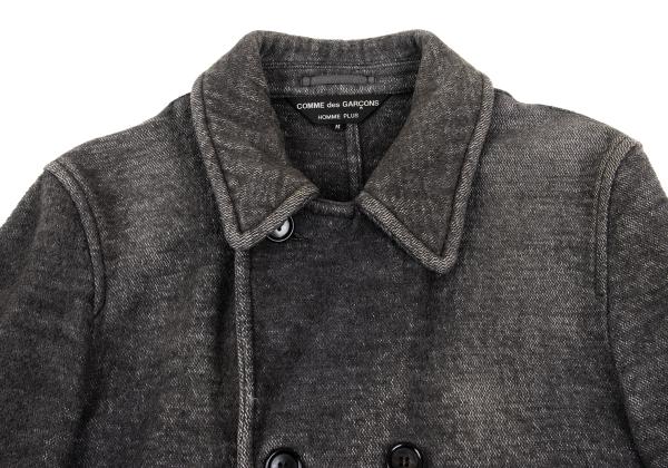 COMME des GARCONS HOMME PLUS Cotton Peacoat Gray Coat Size M