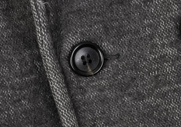 COMME des GARCONS HOMME PLUS Cotton Peacoat Gray Coat Size M