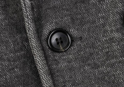 COMME des GARCONS HOMME PLUS Cotton Peacoat Gray Coat Size M