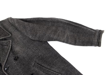 COMME des GARCONS HOMME PLUS Cotton Peacoat Gray Coat Size M