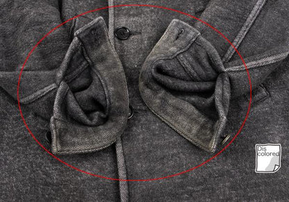 COMME des GARCONS HOMME PLUS Cotton Peacoat Gray Coat Size M