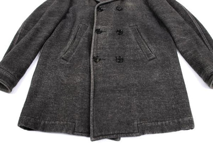 COMME des GARCONS HOMME PLUS Cotton Peacoat Gray Coat Size M