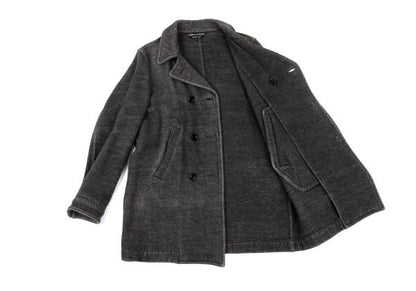 COMME des GARCONS HOMME PLUS Cotton Peacoat Gray Coat Size M
