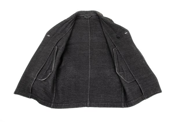 COMME des GARCONS HOMME PLUS Cotton Peacoat Gray Coat Size M