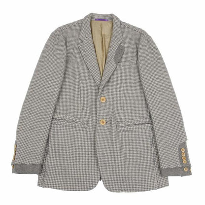 Paul Smith COLLECTION Houndstooth Light Gray Jacket Size L