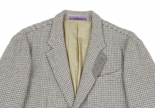 Paul Smith COLLECTION Houndstooth Light Gray Jacket Size L