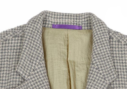 Paul Smith COLLECTION Houndstooth Light Gray Jacket Size L