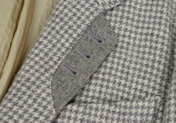 Paul Smith COLLECTION Houndstooth Light Gray Jacket Size L