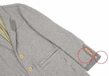 Paul Smith COLLECTION Houndstooth Light Gray Jacket Size L