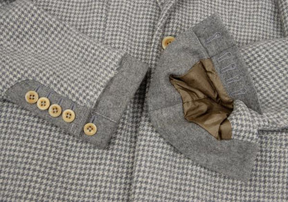 Paul Smith COLLECTION Houndstooth Light Gray Jacket Size L