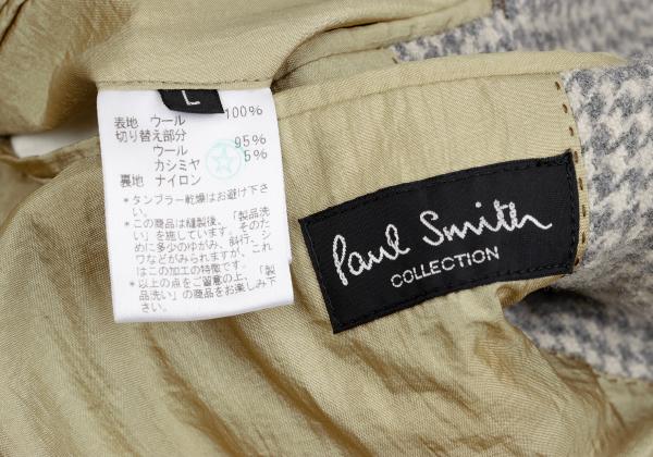 Paul Smith COLLECTION Houndstooth Light Gray Jacket Size L