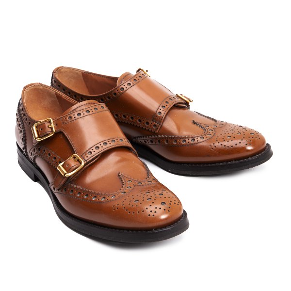 Church's LANA R Monk Straps Brown Sneakers Size 36.5 (23.5cm)