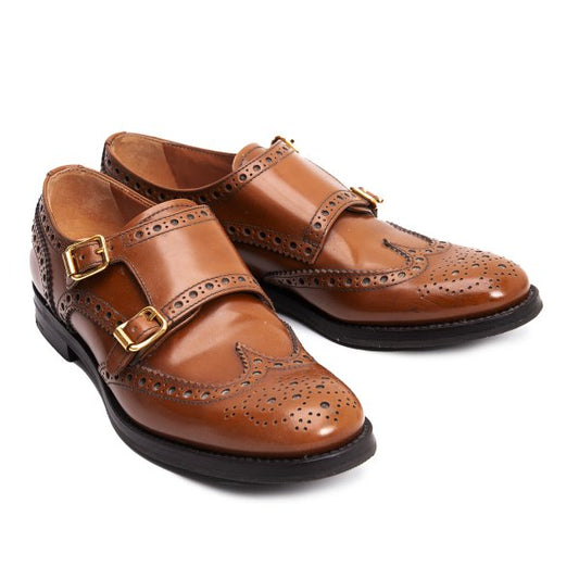 Church's LANA R Monk Straps Brown Sneakers Size 36.5 (23.5cm)