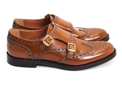 Church's LANA R Monk Straps Brown Sneakers Size 36.5 (23.5cm)