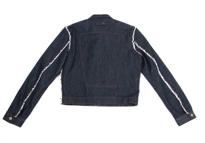 JPG by GAULTIER Raw Edge Indigo Denim Trucker Jacket Size 50