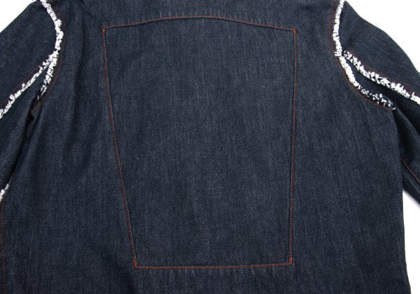 JPG by GAULTIER Raw Edge Indigo Denim Trucker Jacket Size 50