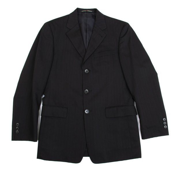 Jean Paul GAULTIER HOMME objet Wool Jacket Black Size 44