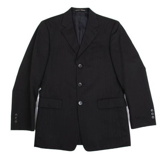 Jean Paul GAULTIER HOMME objet Wool Jacket Black Size 44