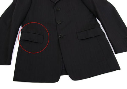 Jean Paul GAULTIER HOMME objet Wool Jacket Black Size 44