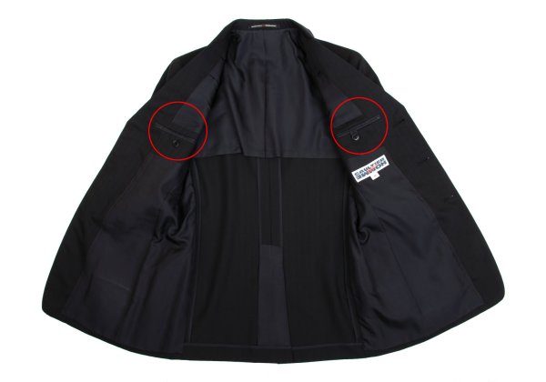 Jean Paul GAULTIER HOMME objet Wool Jacket Black Size 44