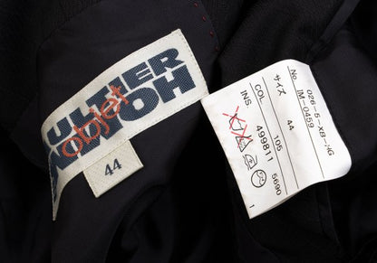 Jean Paul GAULTIER HOMME objet Wool Jacket Black Size 44