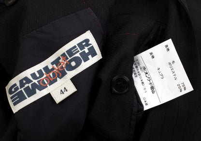 Jean Paul GAULTIER HOMME objet Wool Jacket Black Size 44