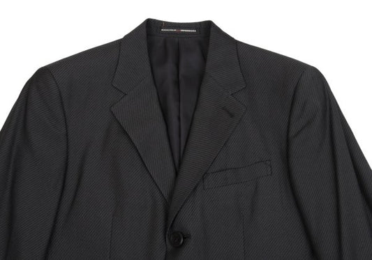 Jean Paul GAULTIER HOMME Skewed Stripe Jacket Gray Size 44