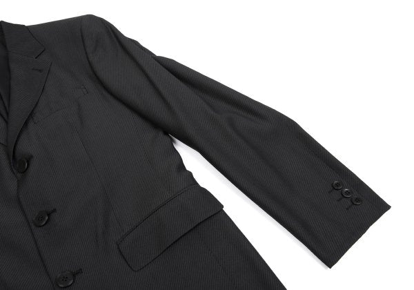 Jean Paul GAULTIER HOMME Skewed Stripe Jacket Gray Size 44