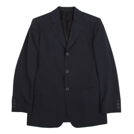 Jean Paul GAULTIER Wool Blend Stretch Jacket Navy Size 48