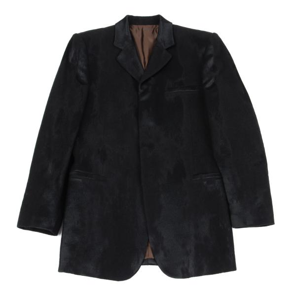 Jean Paul GAULTIER CLASSIQUE Jacquard Jacket Black Size 48